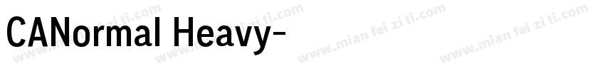 CANormal Heavy字体转换